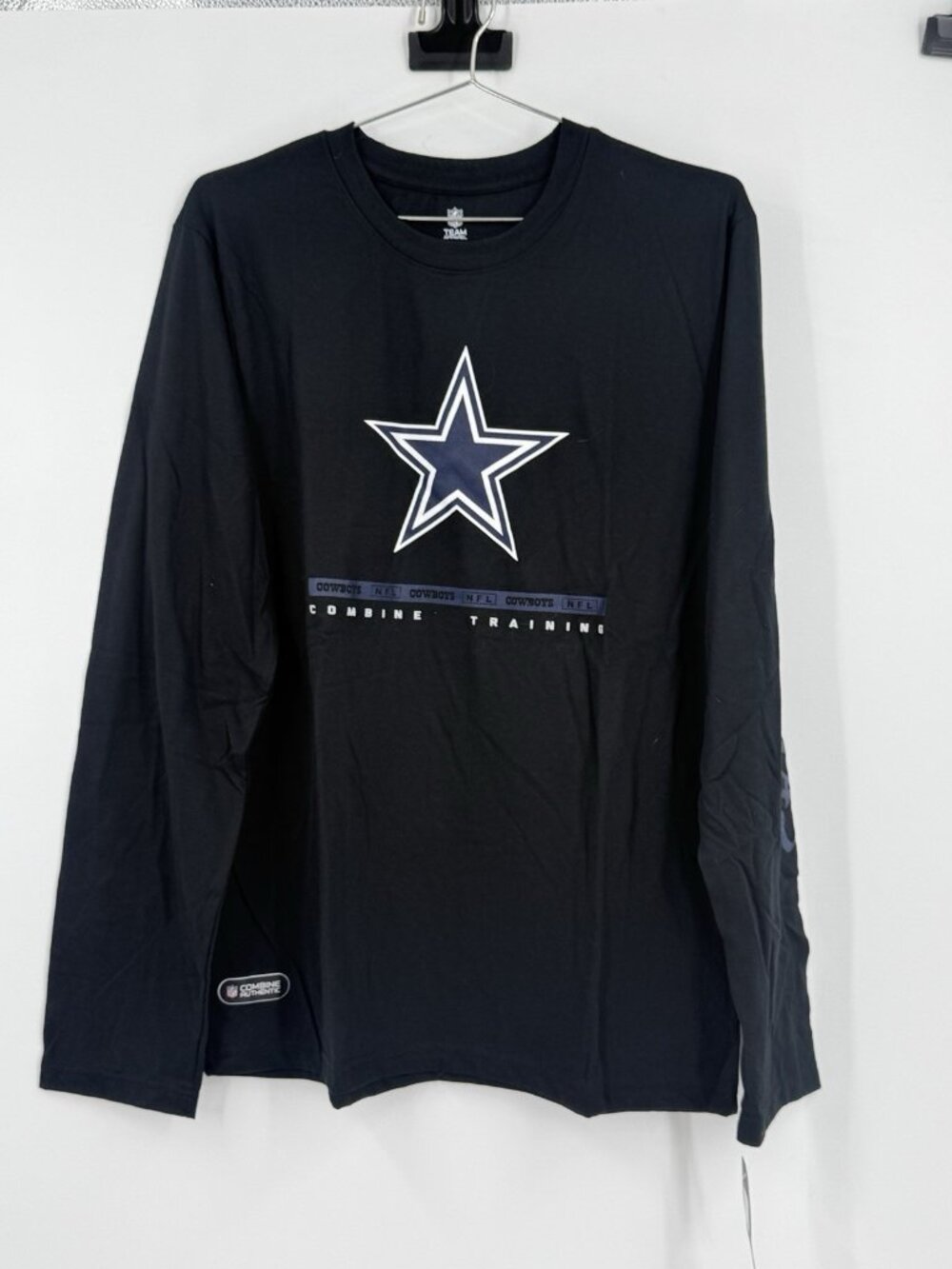 Men’s Dallas Cowboys Combine Training Long Sleeve T-shirt Size Large